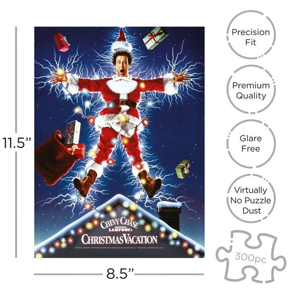 Chevy Chase National Lampoon's Christmas Vacation 300 Piece Puzzle in VHS Box - Picture 4 of 5